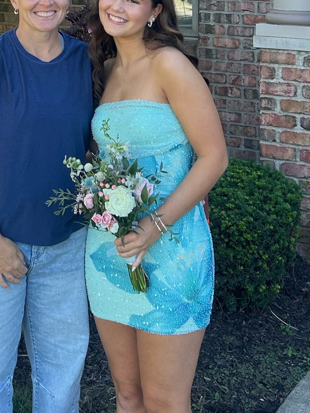 Turquoise Blue Party Dress